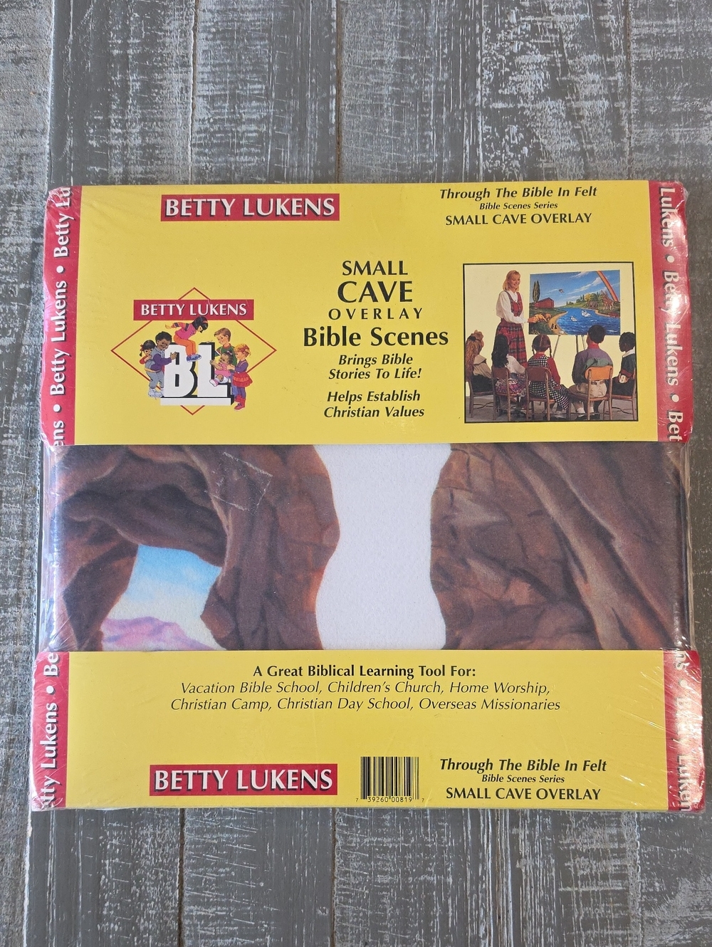 Betty Lukens "Through The Bible In Felt" SMALL CAVE OVERLAY, VBS & Christian Aid